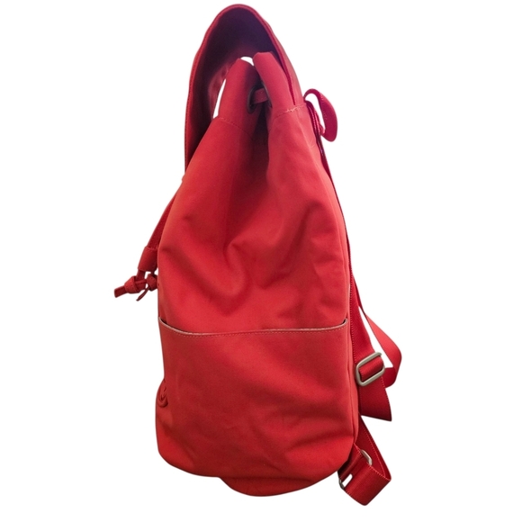 Haiku Canvas Floral Embroidery Backpack In Red main image 14